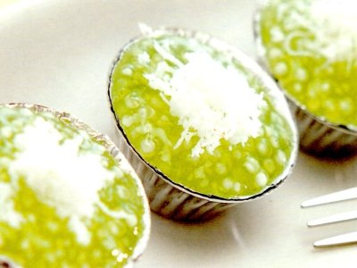 Pandanus Tapioca Pearls Pudding