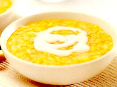 Sweet Mung Bean Porridge with Coconut Cream